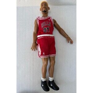 Starting Lineup Dennis Rodman Chicago Bulls NBA 12 inch Yellow Hair Vintage 90s